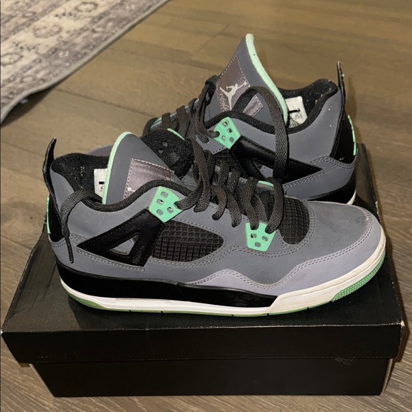 Air Jordan Gray and Green Sneakers - Picture 1 of 1